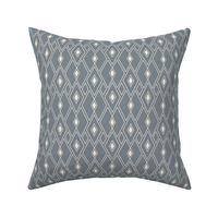 Diamond Delight Mid Century Modern  Geometric Gray Small Scale