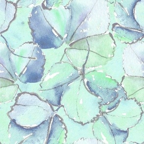 Strawberry Leaves_Watercolour