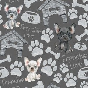 Frenchie Love grey