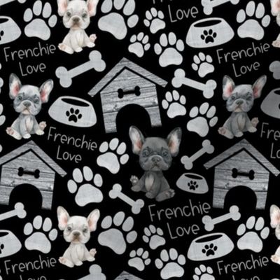 Small Scale Frenchie Love black