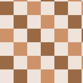 Retro Brown Checkerboard