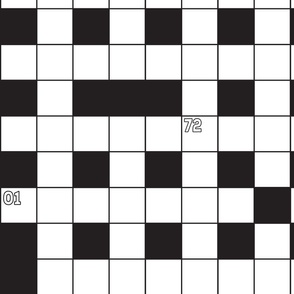 Crossword Puzzle Concept Black | 40" Repeat