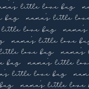 Mamas little love bug on Navy by Norlie Studio