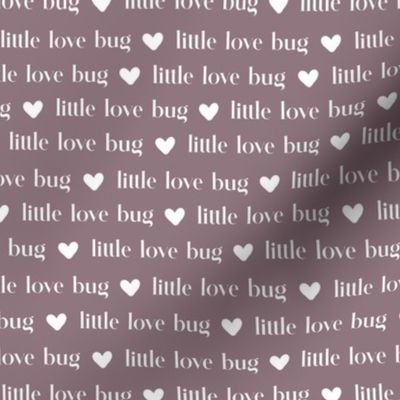 Little love bug on Plum by Norlie Studio