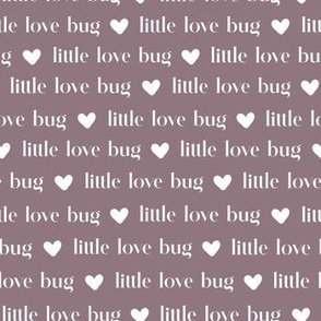 Little love bug on Plum by Norlie Studio