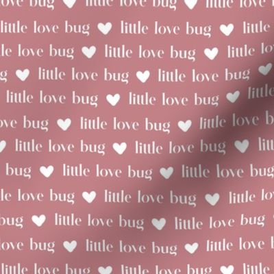 Little love bug on Dusty Pink by Norlie Studio