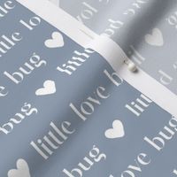 Little love bug on dusty blue by Norlie Studio