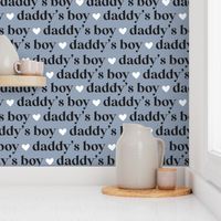 Daddys Boy on dusty blue by Norlie Studio
