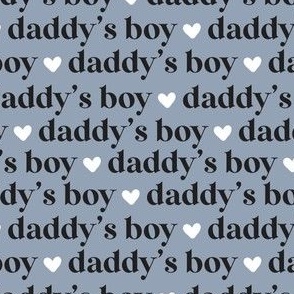 Daddys Boy on dusty blue by Norlie Studio