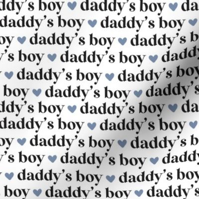 Daddys Boy with blue hearts by Norlie Studio