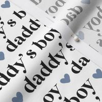 Daddys Boy with blue hearts by Norlie Studio