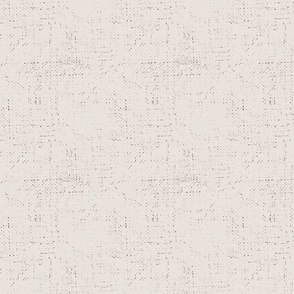 Bohemian Linen Texture, dotted diamond grid, natural beige & sepia, medium