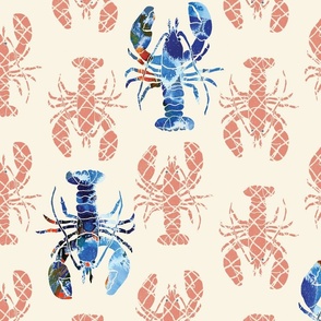 lobster escape in blue