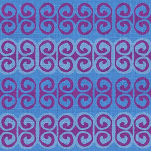 swirl in purple and blues