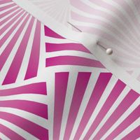 art deco rays weave pink