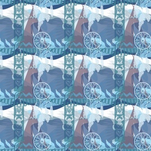 Buffalo Collage - Blue 