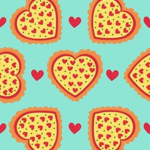 Pizza My Heart - Turquoise