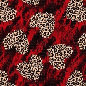 Leopard heart valentine