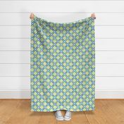 Weave Ikat in blue and green
