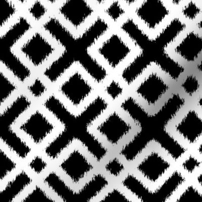 Weave Ikat _ Black and White