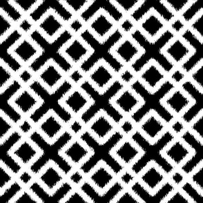 Weave Ikat _ Black and White