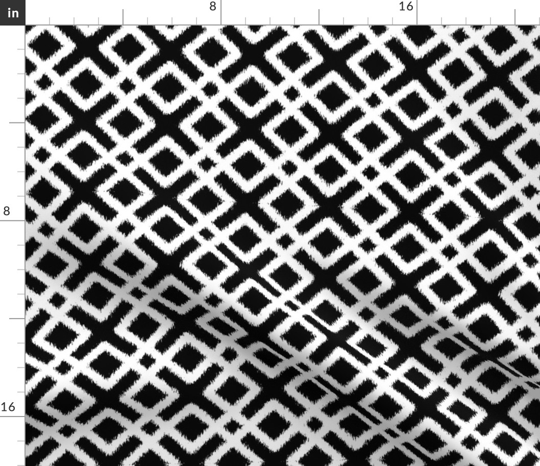 Weave Ikat _ Black and White