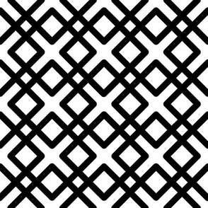 Modern Weave in black and white