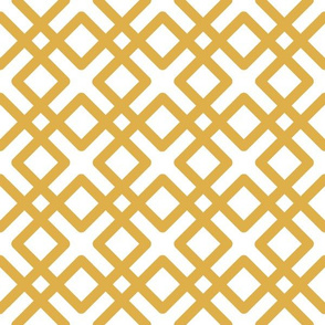 Modern Weave in Gold Yellow