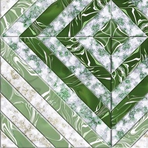 All Green Parquet Marble Version 2