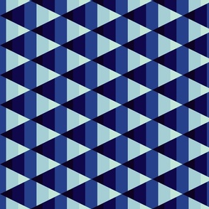 Geometric Triangles in Shades of Blue