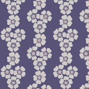 Wax Flower Stripes - purple