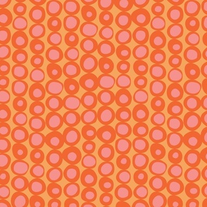 Going Dotty - Medium - Orange \ Coral \ Pink
