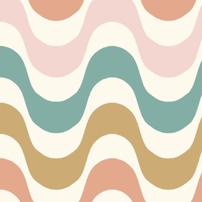 retro waves - candy (large)