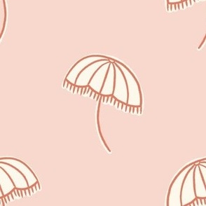 beach umbrellas - pink and red (small)
