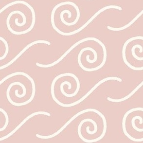 ocean waves - pink (small)