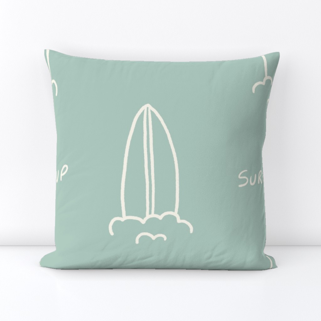 surfs up - teal (large)