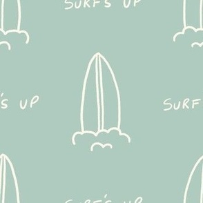 surfs up - teal (small)