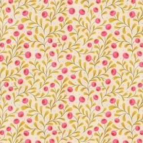 Pink Buds on Cream | small