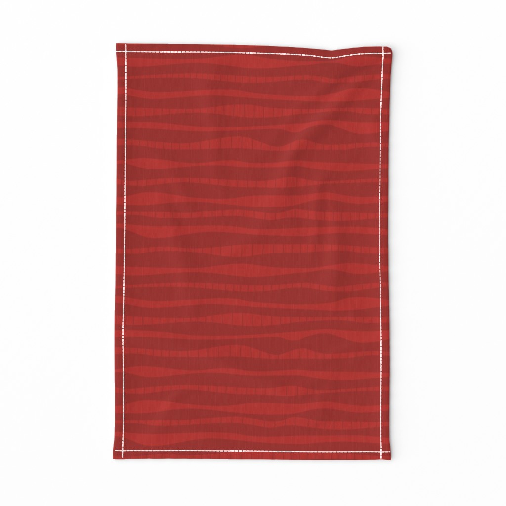 stripes waves red 12 inch