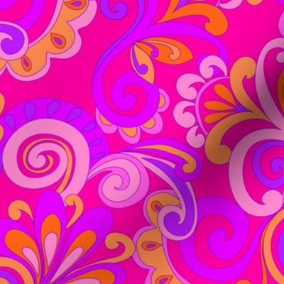 256 Groovy Swirls pink