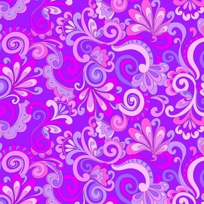 256 Groovy Swirls purple