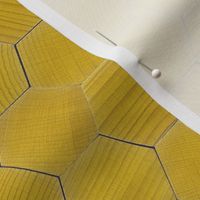 wooden pattern blocks - yellow hexagons 