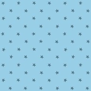 Kids Love Stars on Blue Background