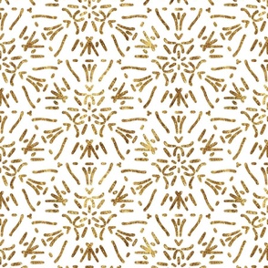 Gold Art Decor modern. White Boho delicate geometric. 