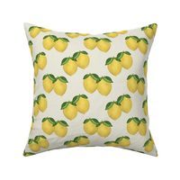 Bunch of Lemons | Ivory Background