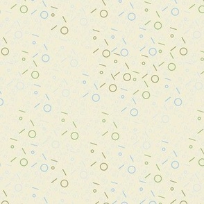 Cornsilk geometric sprinkles