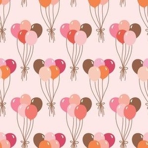 Birthday Balloons {on Misty Rose} 