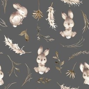 Small Scale Baby bunnies grey