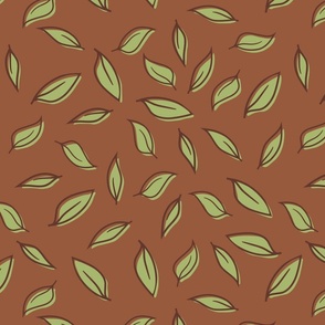 Simple leaf scatter - pistachio