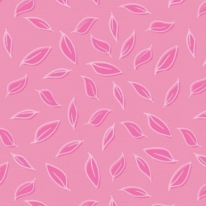 Tweedy leaf scatter - pink